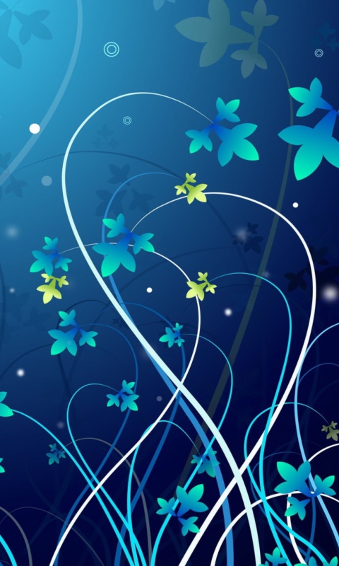 Das Blue Abstract Background Wallpaper 480x800