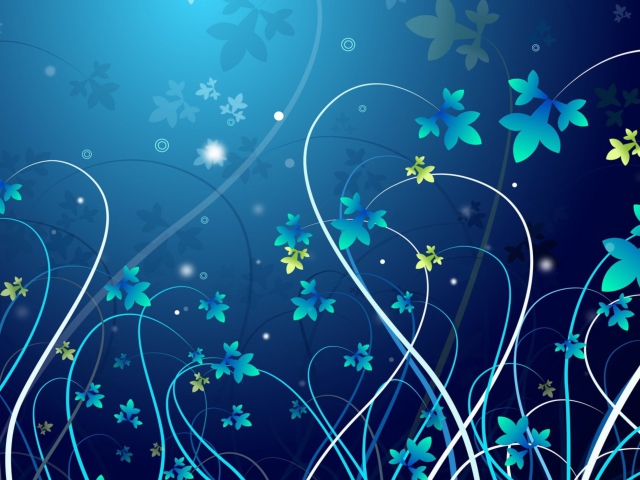Blue Abstract Background wallpaper 640x480