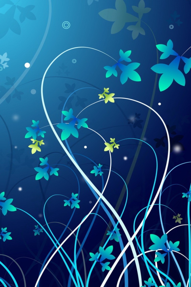 Blue Abstract Background wallpaper 640x960