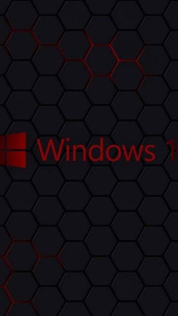 Обои Windows 10 Dark Wallpaper 360x640