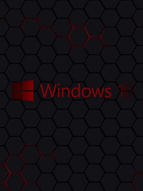 Windows 10 Dark Wallpaper screenshot #1 480x640