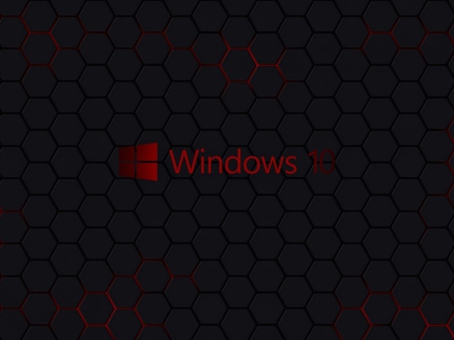 Fondo de pantalla Windows 10 Dark Wallpaper 640x480