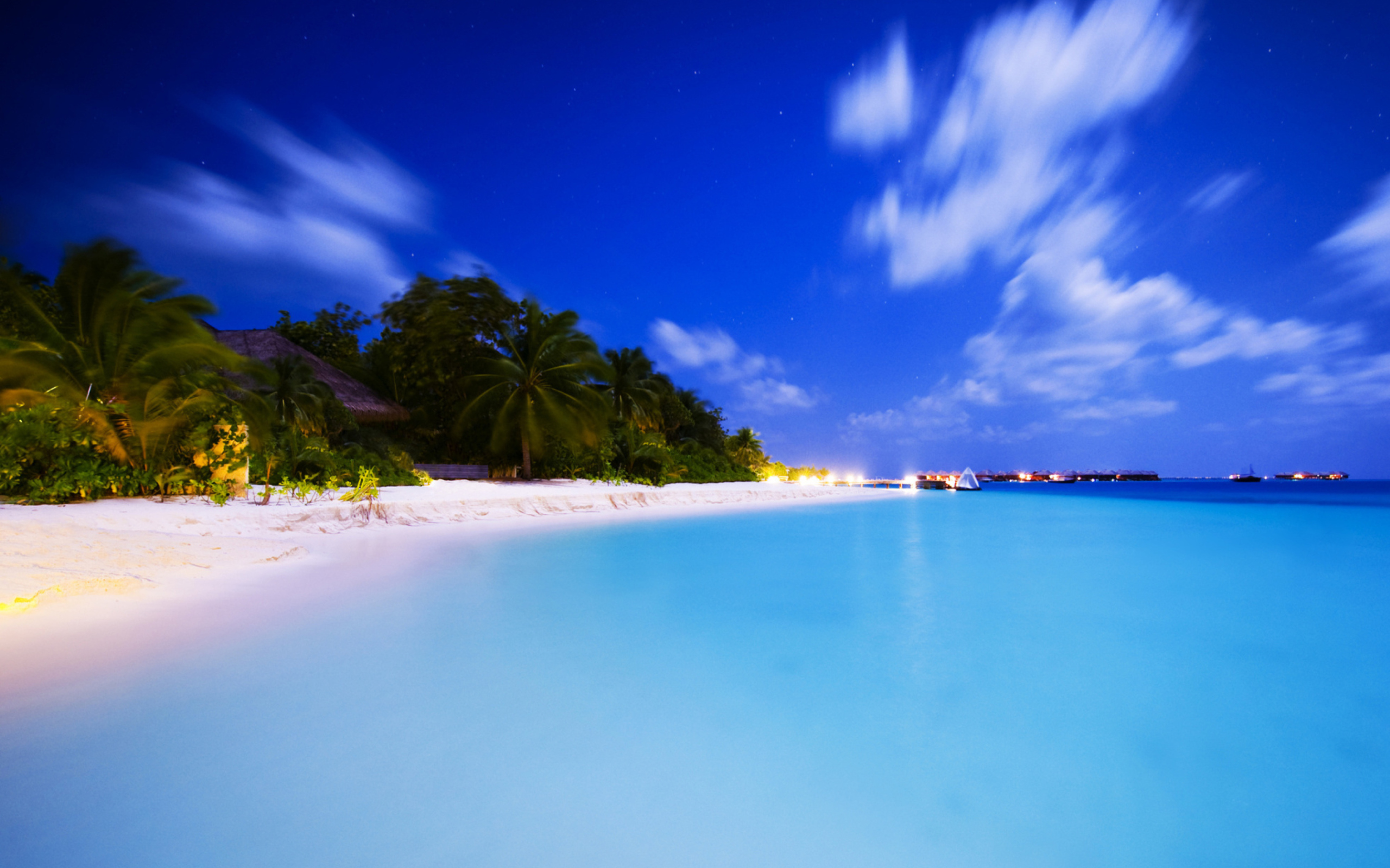 Maldivian Night wallpaper 2560x1600