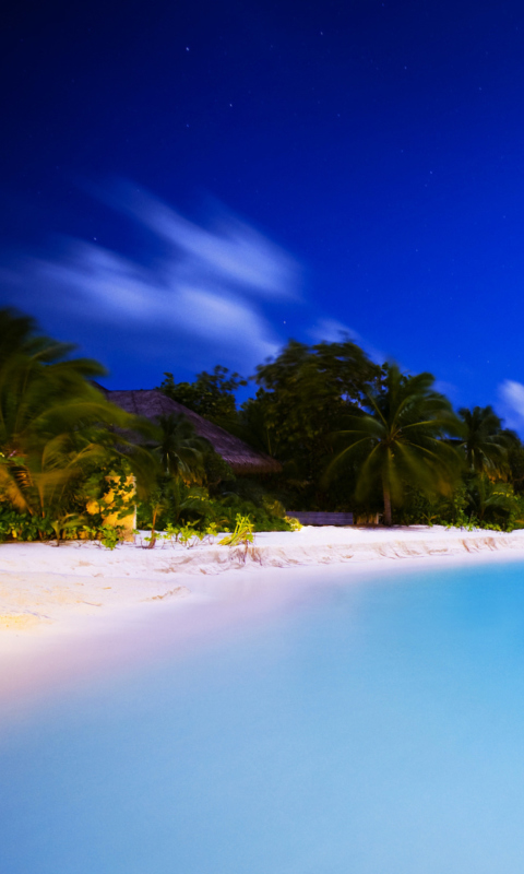 Maldivian Night wallpaper 480x800