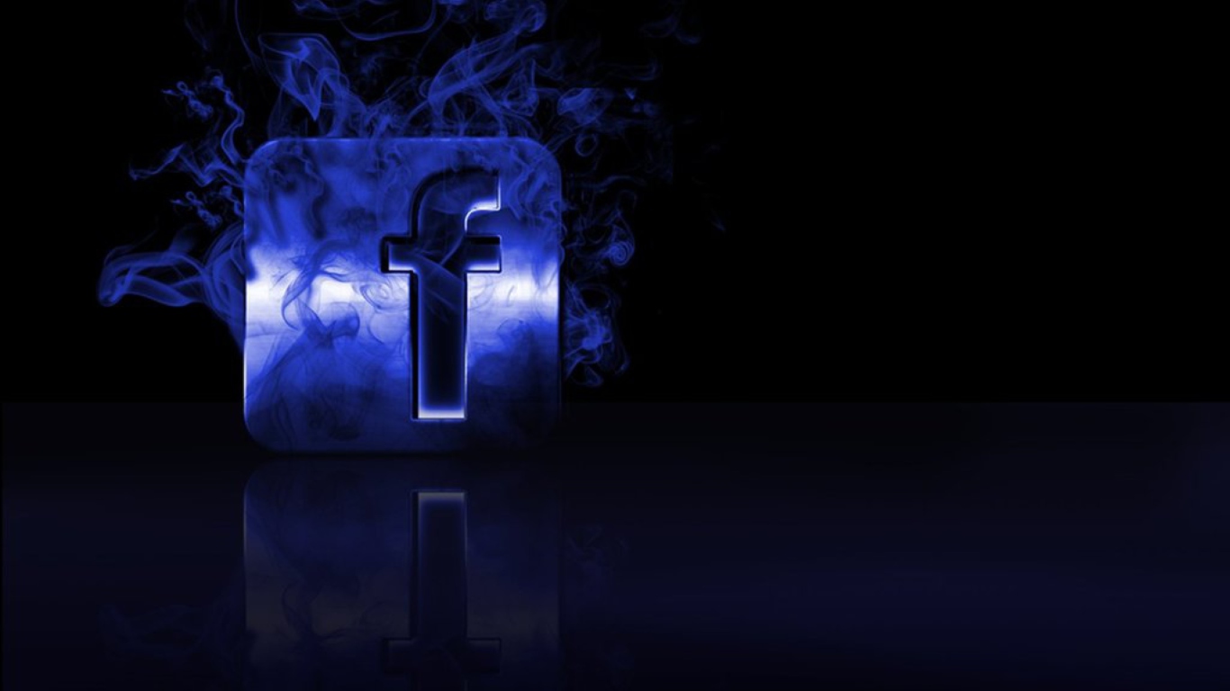 Facebook Dark Background screenshot #1 1366x768