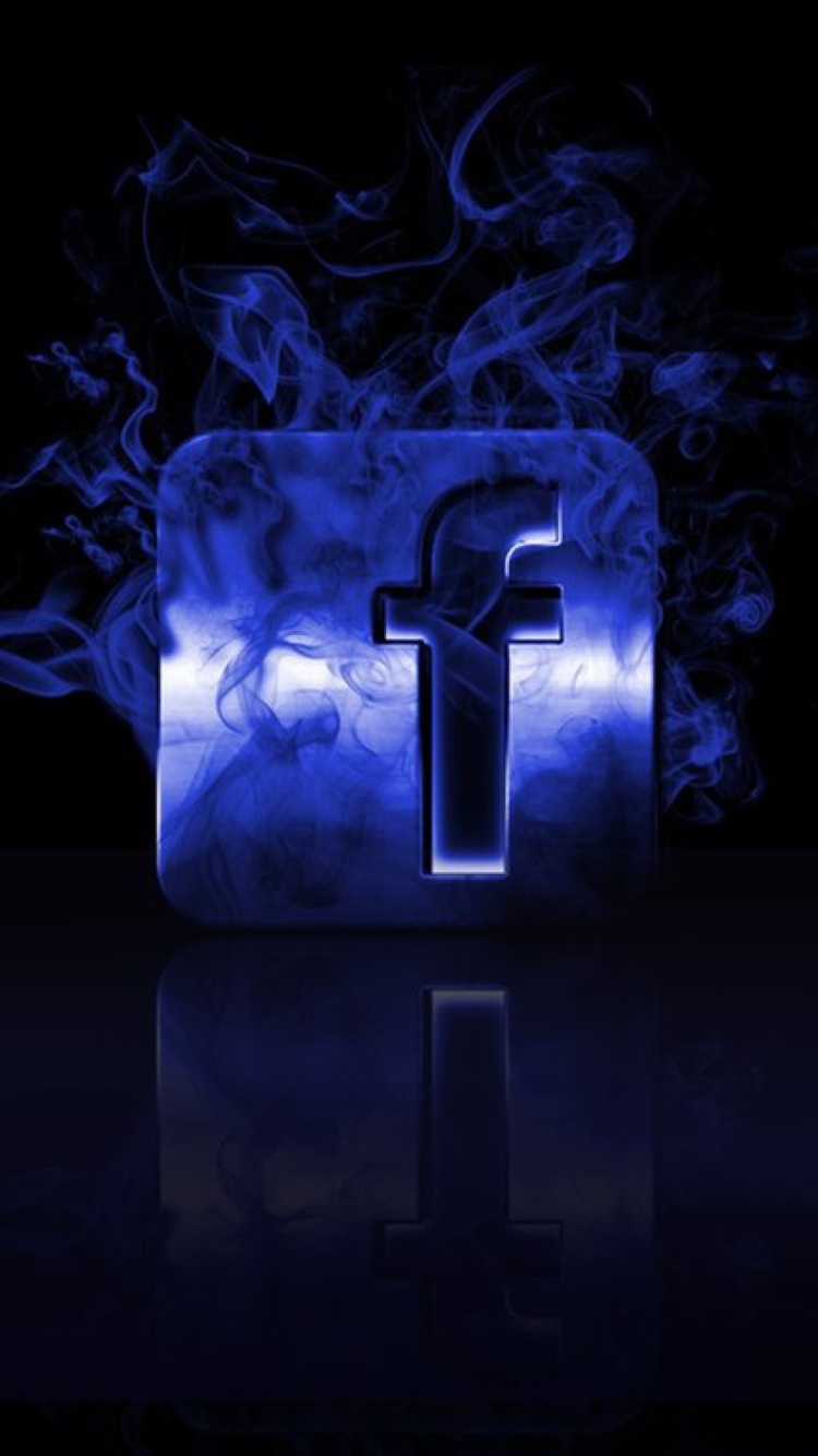 Facebook Dark Background wallpaper 750x1334