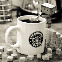 Danbo Loves Starbucks Coffee screenshot #1 208x208