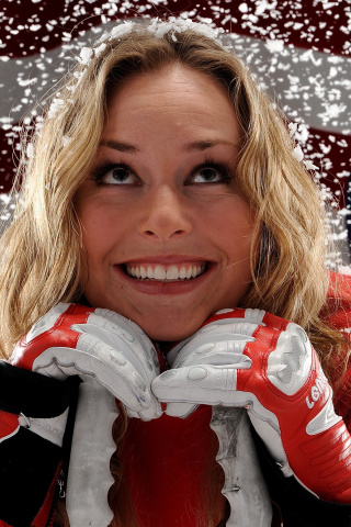 Fondo de pantalla Lindsey Vonn 320x480