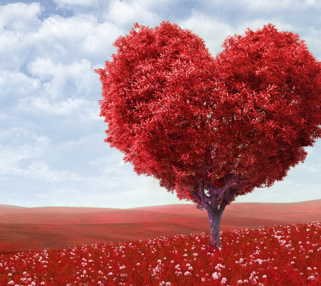 Das Heart Tree Wallpaper 1080x960