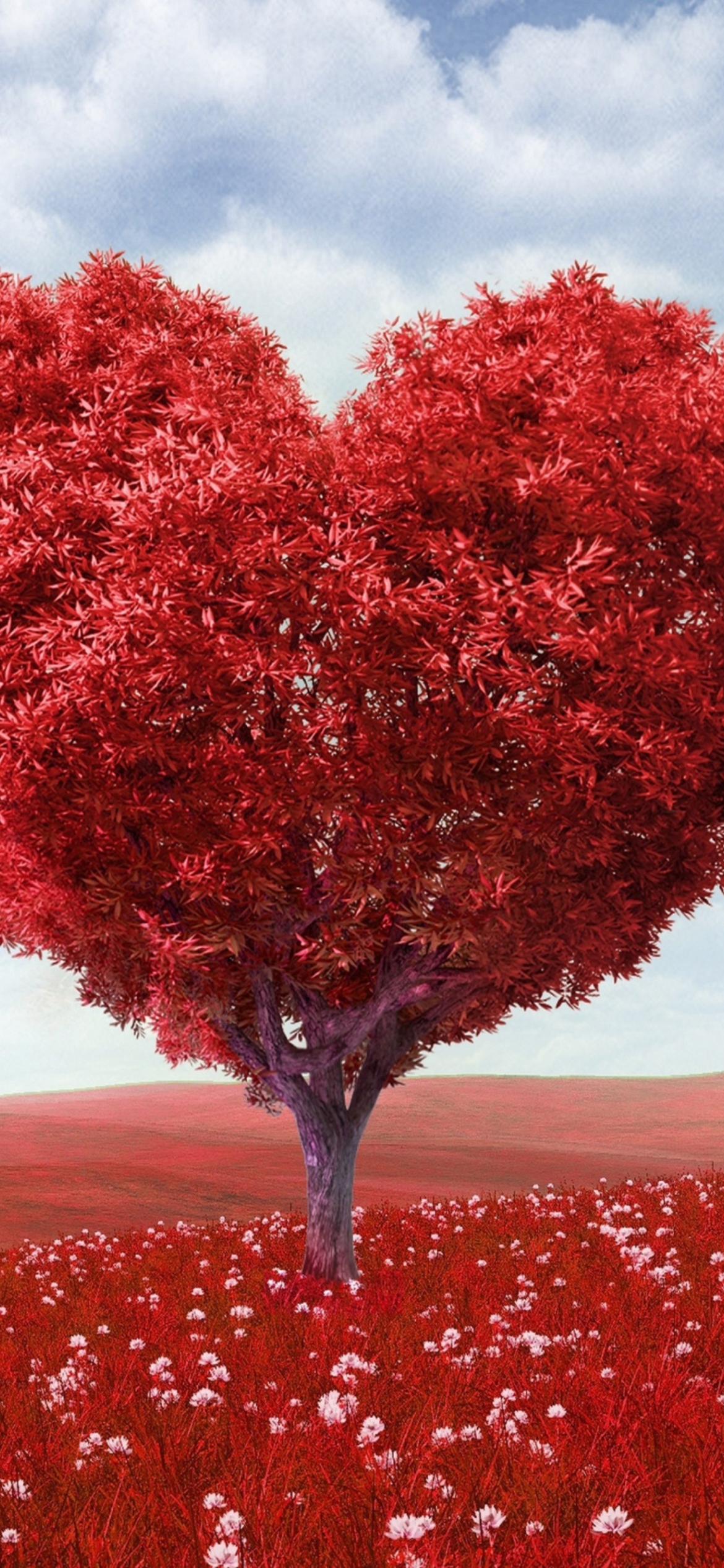 Das Heart Tree Wallpaper 1170x2532