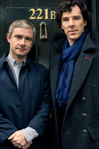 Fondo de pantalla Sherlock Season 3 BBC One 320x480