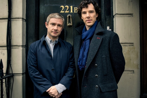 Sherlock Season 3 BBC One wallpaper 480x320