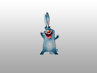 Fondo de pantalla Crazy Blue Rabbit 320x240