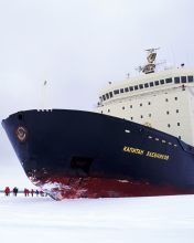 The Russian Icebreaker Kapitan Khlebnikov wallpaper 176x220