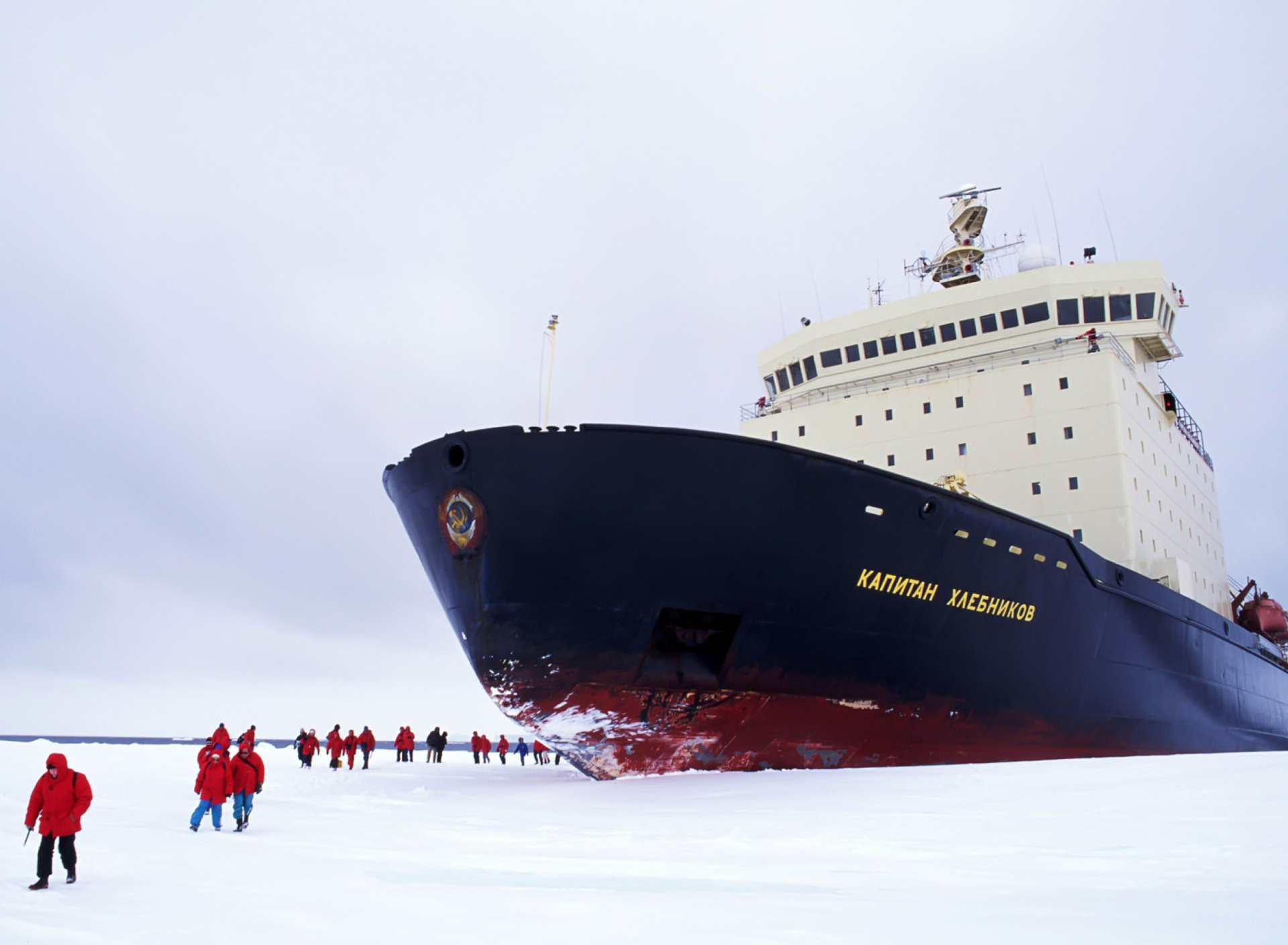 The Russian Icebreaker Kapitan Khlebnikov wallpaper 1920x1408