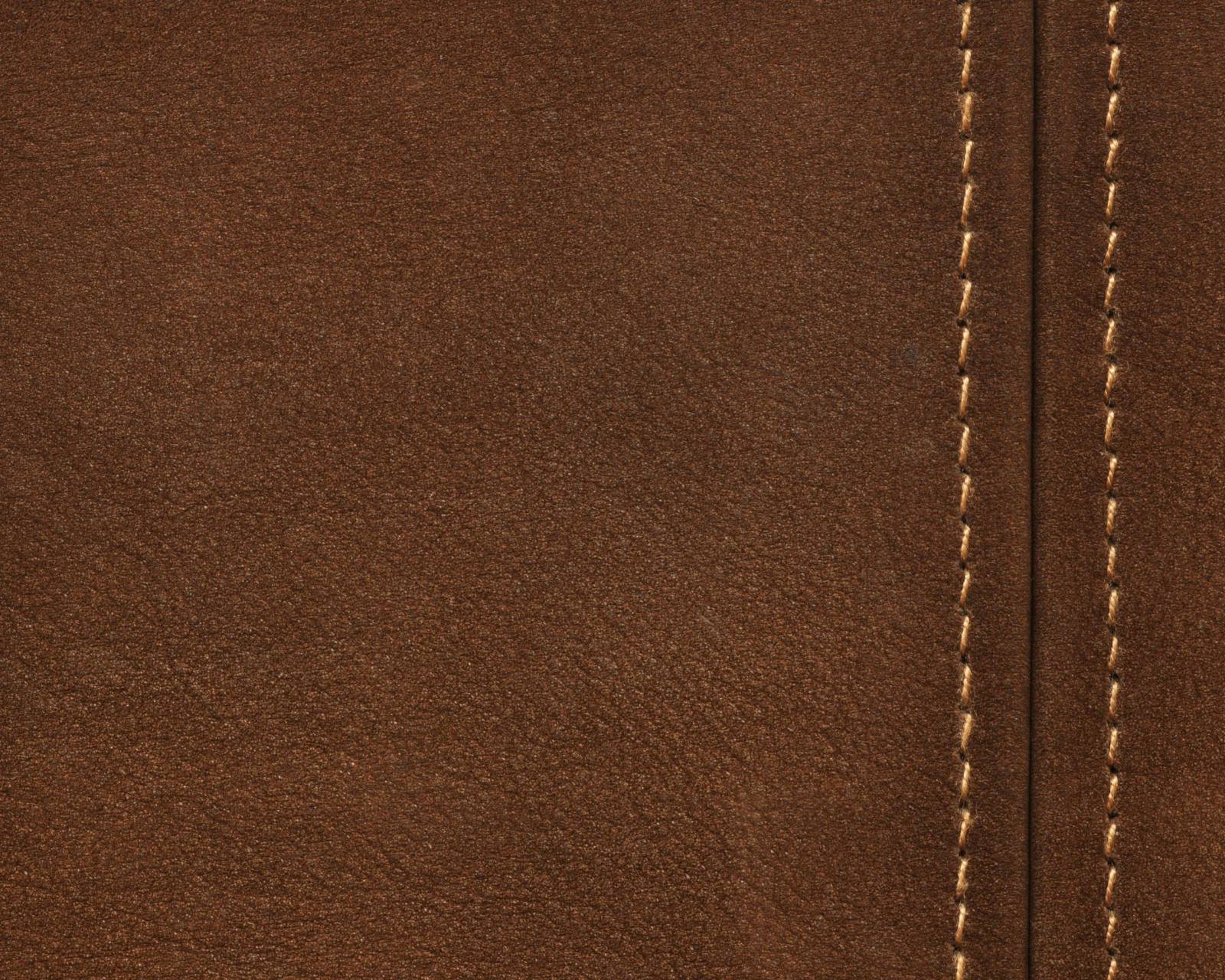Обои Brown Leather with Seam 1600x1280