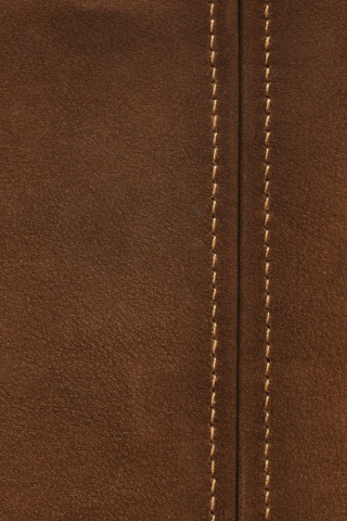 Обои Brown Leather with Seam 320x480