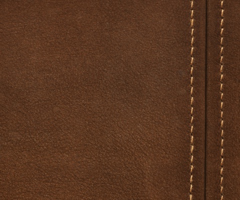 Das Brown Leather with Seam Wallpaper 480x400