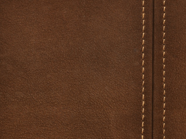 Sfondi Brown Leather with Seam 640x480