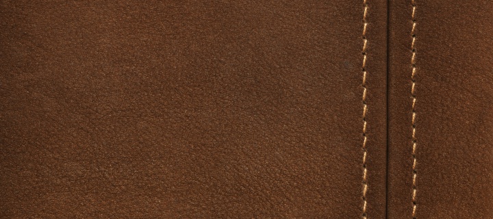 Sfondi Brown Leather with Seam 720x320