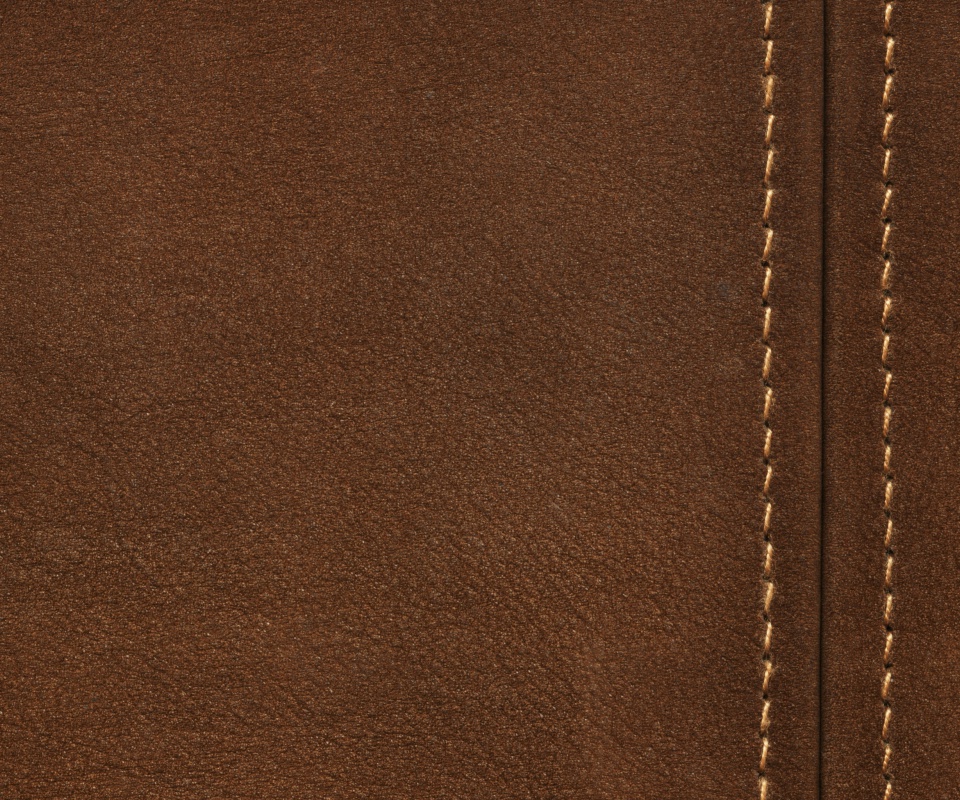 Обои Brown Leather with Seam 960x800