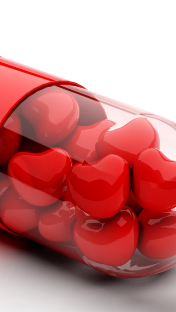Das Juicy Heart Pills Wallpaper 360x640