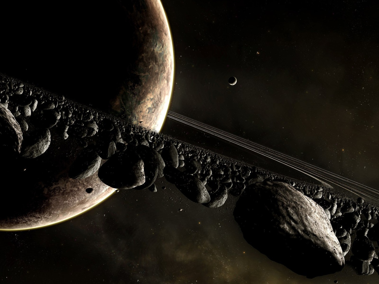 Fondo de pantalla Saturn Ring 1280x960