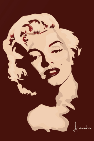 Fondo de pantalla Marilyn Monroe 320x480