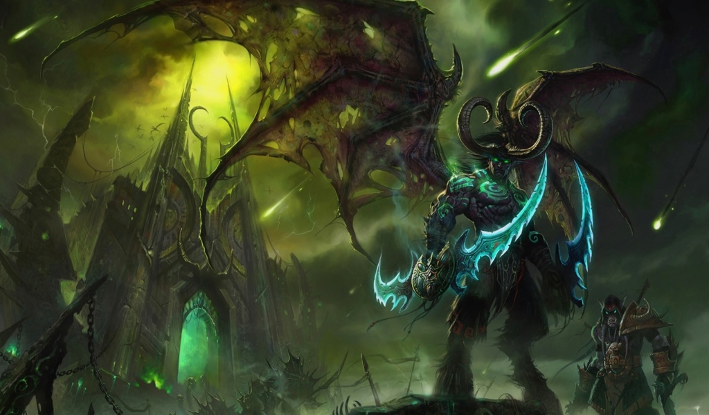 Das Lord of Outland Warcraft III Wallpaper 1024x600