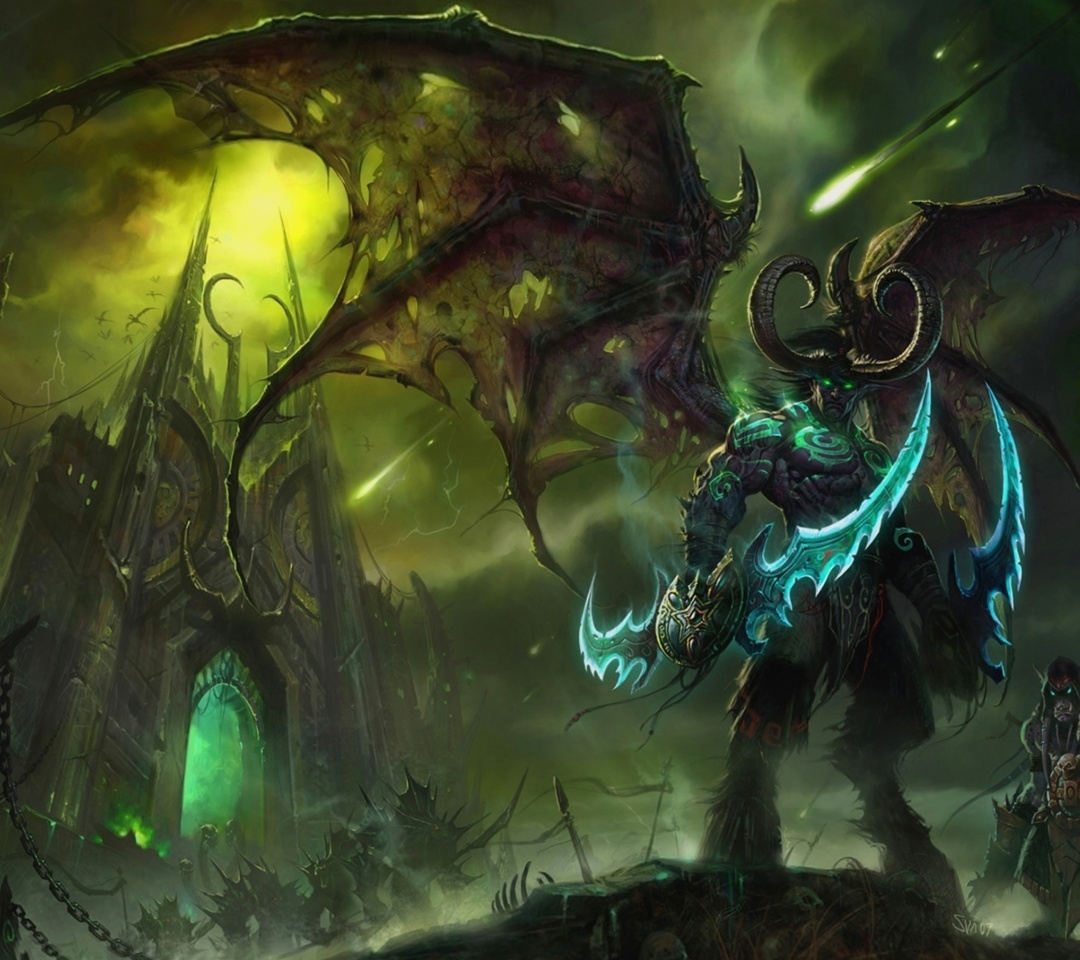 Fondo de pantalla Lord of Outland Warcraft III 1080x960