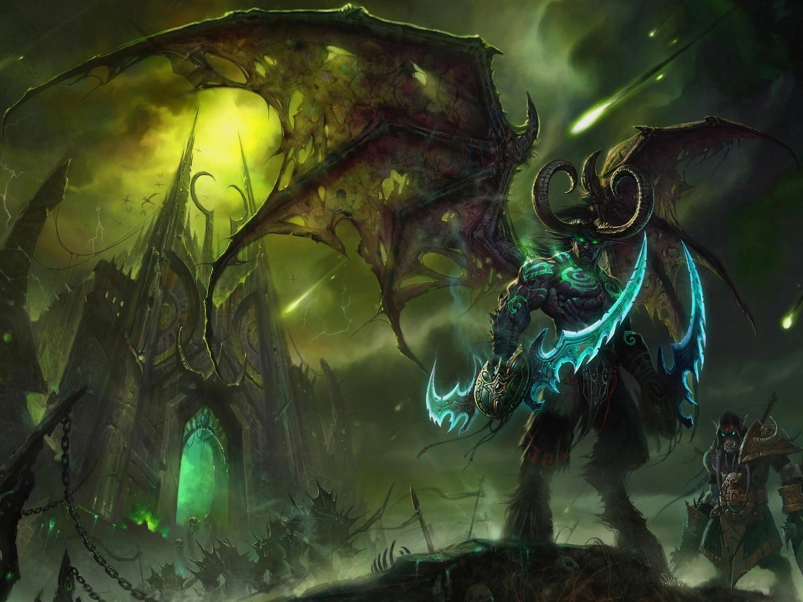 Fondo de pantalla Lord of Outland Warcraft III 1600x1200