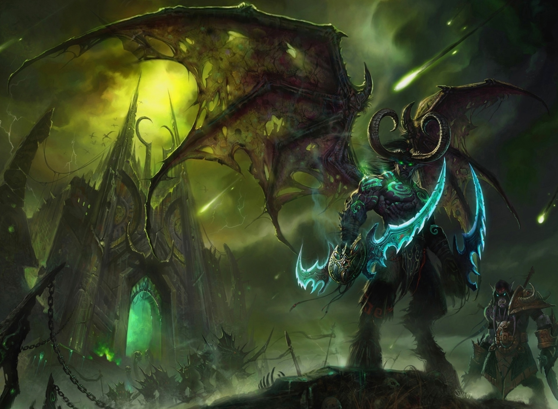 Das Lord of Outland Warcraft III Wallpaper 1920x1408