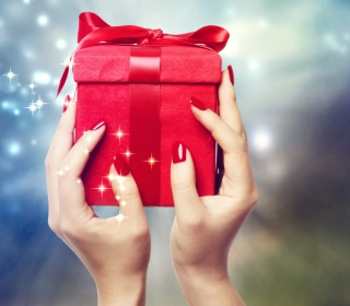 Red Christmas Box sfondi gratuiti per iPad 3