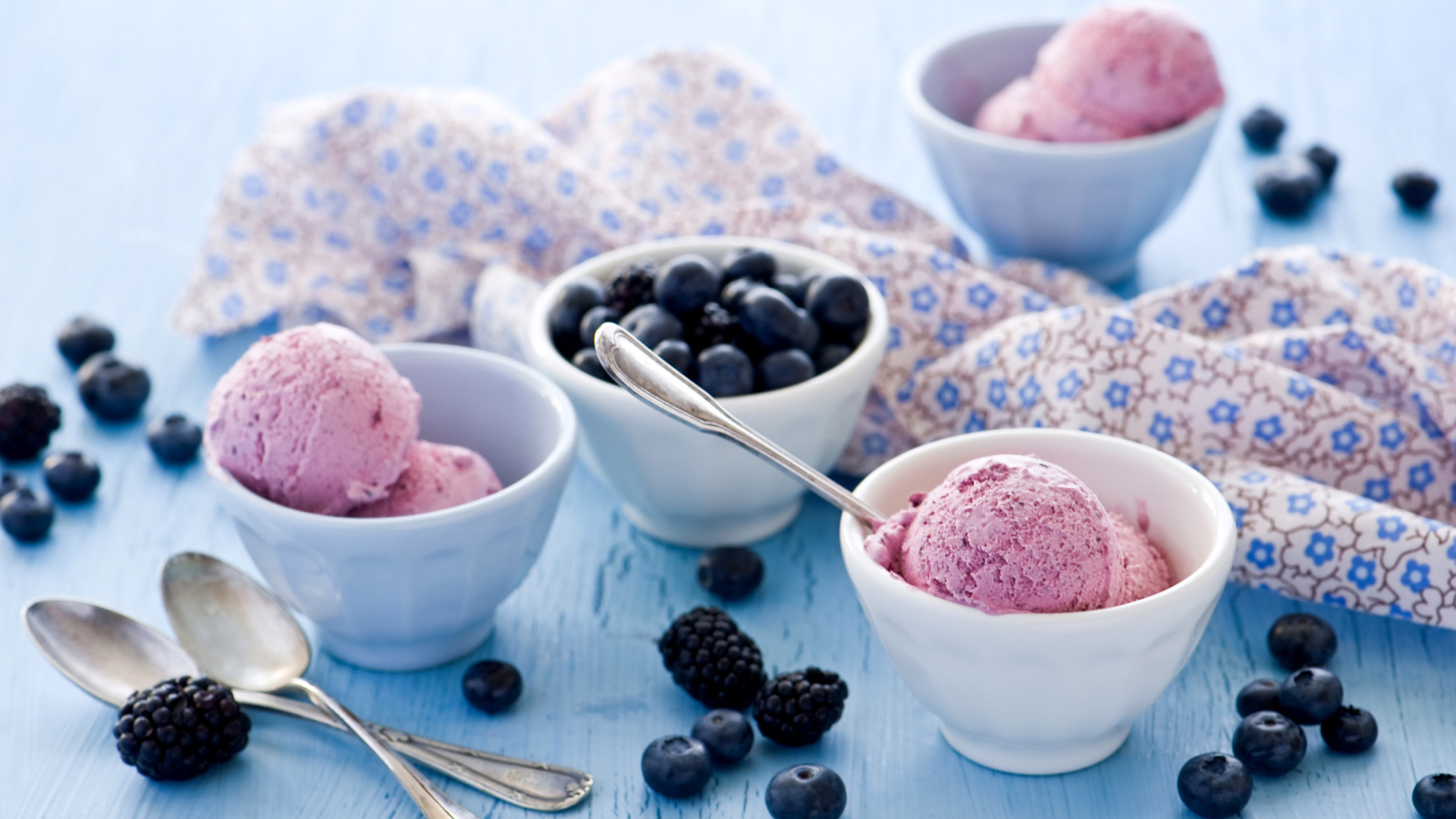 Fondo de pantalla Blackberry Ice Cream 1920x1080