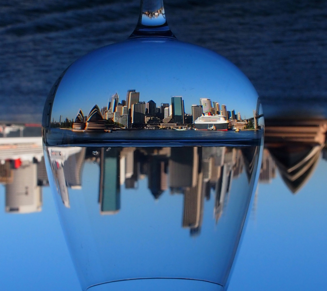Sydney Australia In Wine Glass wallpaper 1080x960