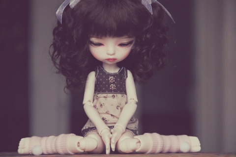 Das Cute Vintage Doll Wallpaper 480x320
