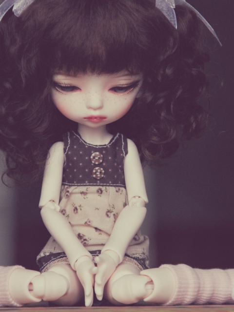 Screenshot №1 pro téma Cute Vintage Doll 480x640