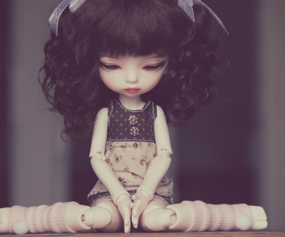 Обои Cute Vintage Doll 960x800