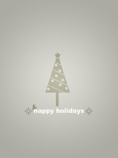 Das Happy Holidays Wallpaper 240x320