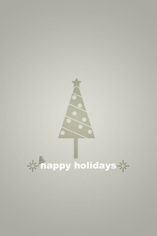 Das Happy Holidays Wallpaper 320x480
