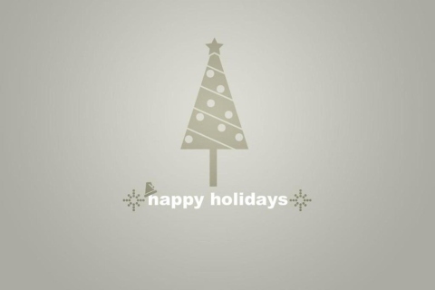 Das Happy Holidays Wallpaper 480x320
