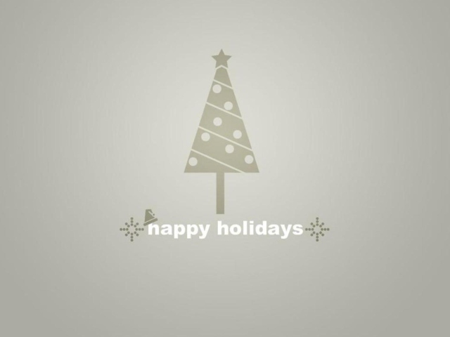 Das Happy Holidays Wallpaper 640x480