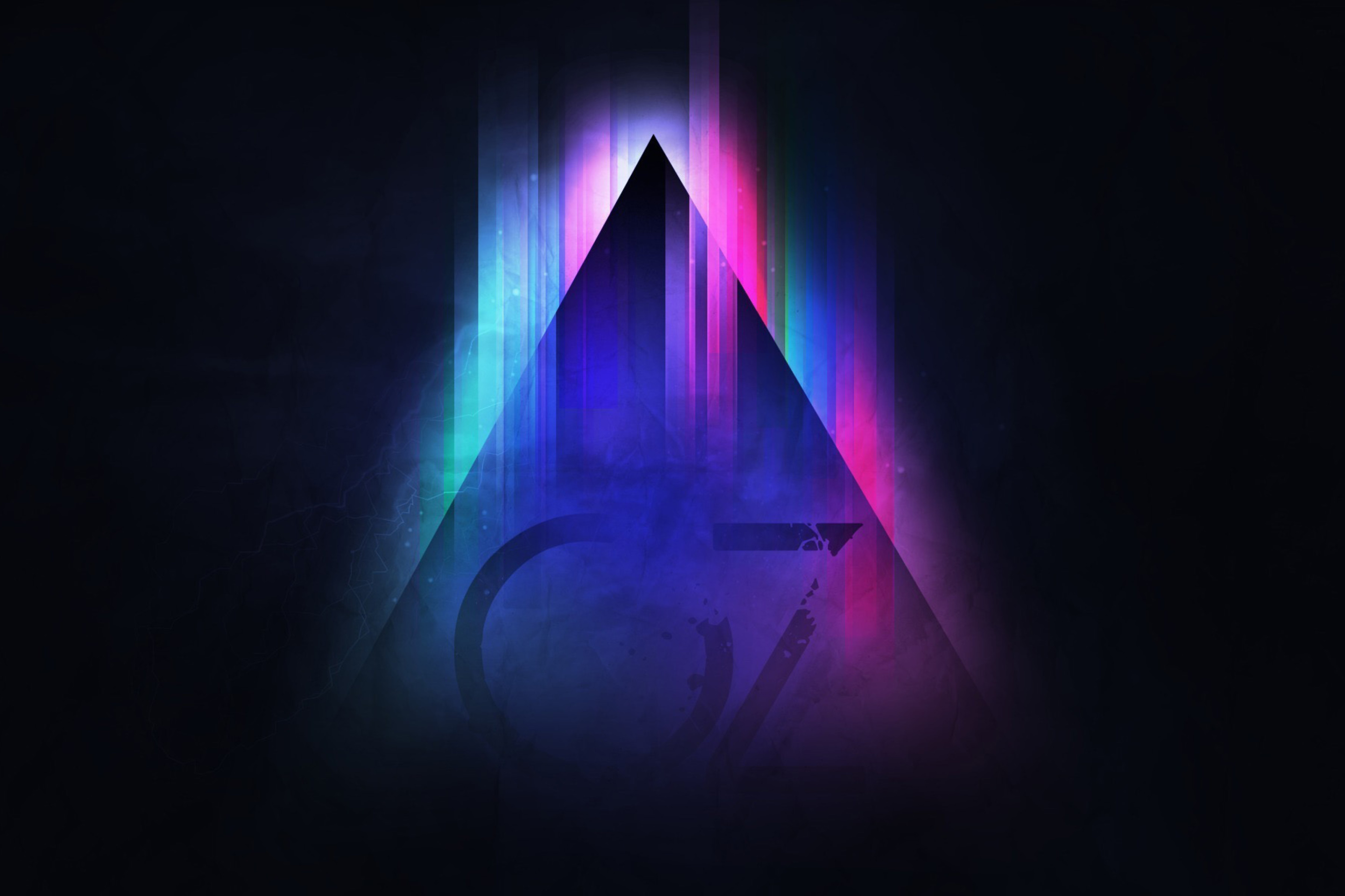 Screenshot №1 pro téma Colorful Triangle Vector 2880x1920
