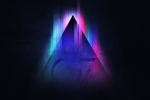 Screenshot №1 pro téma Colorful Triangle Vector 480x320