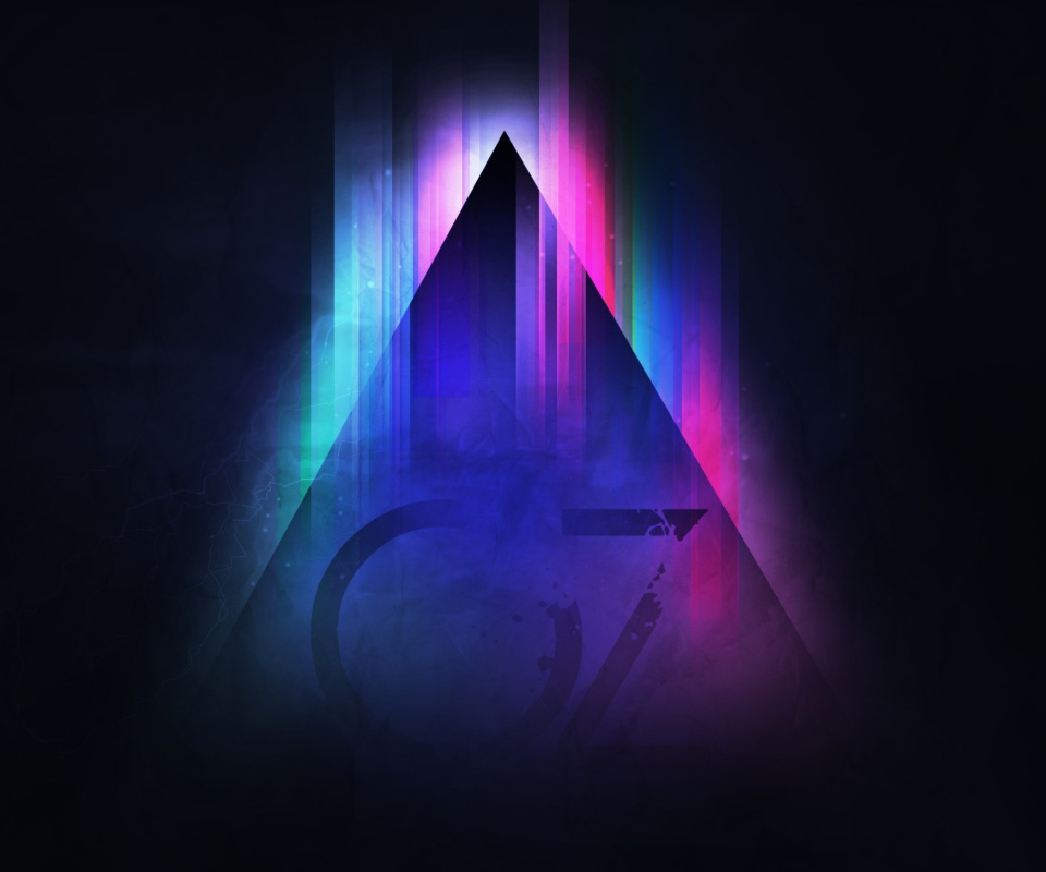 Colorful Triangle Vector screenshot #1 960x800