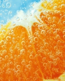 Refreshing Orange Drink wallpaper 128x160