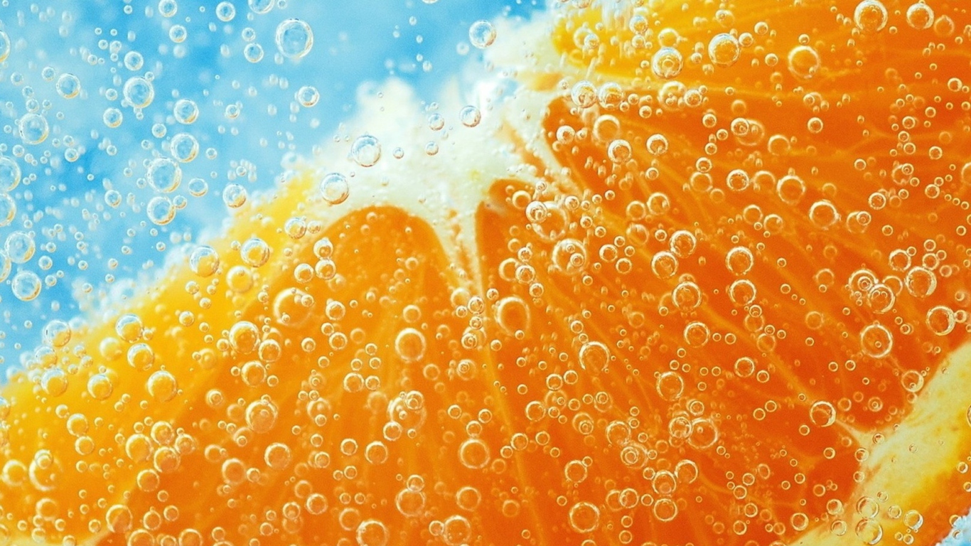 Refreshing Orange Drink screenshot #1 1366x768