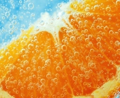 Das Refreshing Orange Drink Wallpaper 176x144