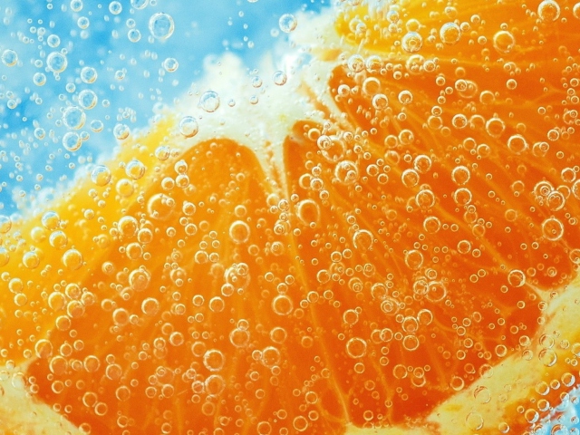 Das Refreshing Orange Drink Wallpaper 640x480