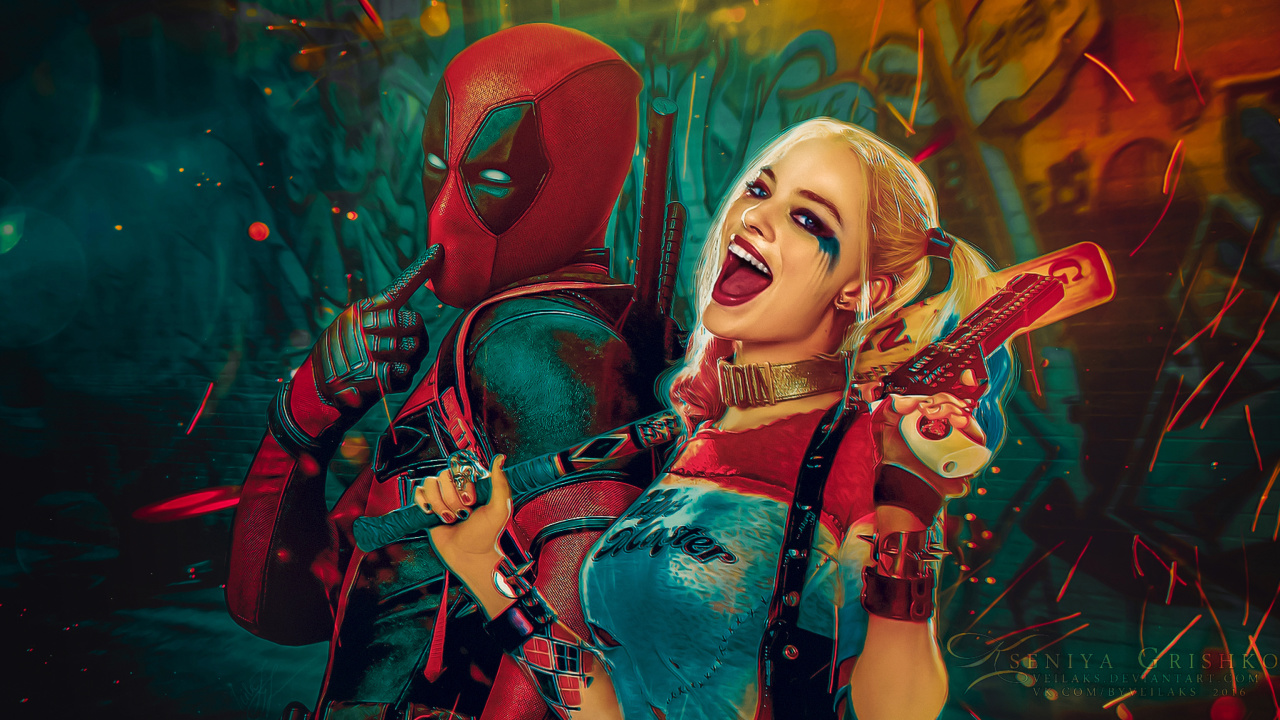 Deadpool, Ryan Reynolds, Wade Wilson, Harley Quinn screenshot #1 1280x720